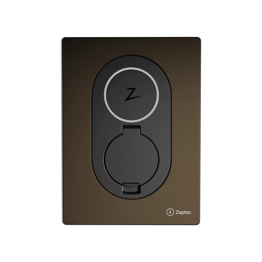 Zaptec Go laadpaal in bruin (Wood Brown)